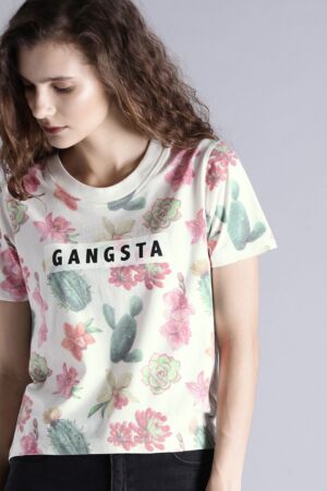 Women Floral Relaxed Printed T-shirt