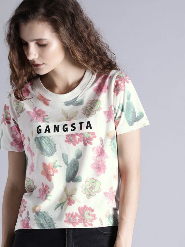 Women Floral Relaxed Printed T-shirt