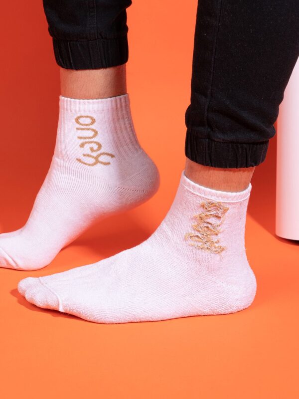 One8 Men Pack Of 3 Above Ankle-Length Semi-Cushioned Cotton Socks