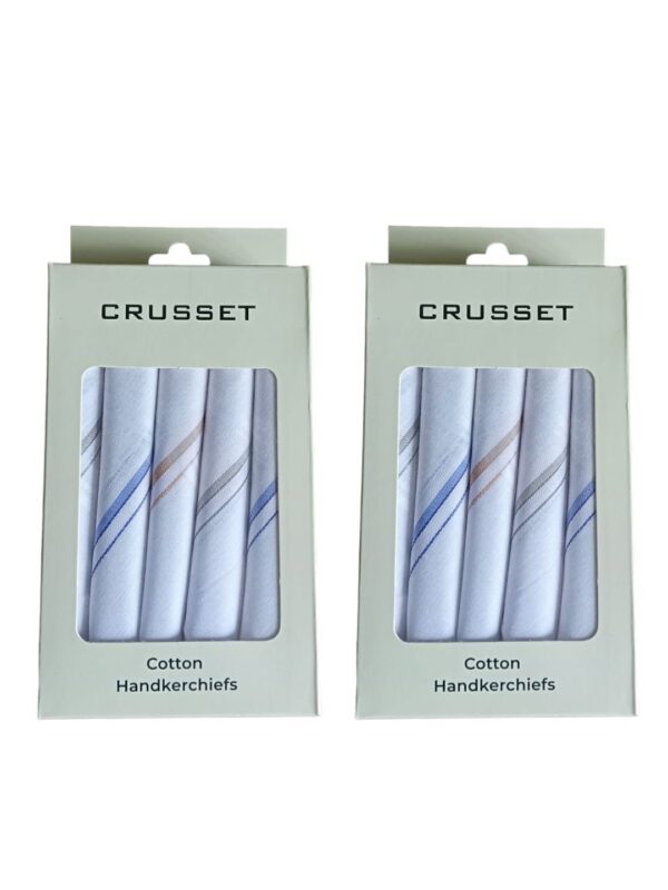 Men Pack Of 10 Assorted Cotton Handkerchief