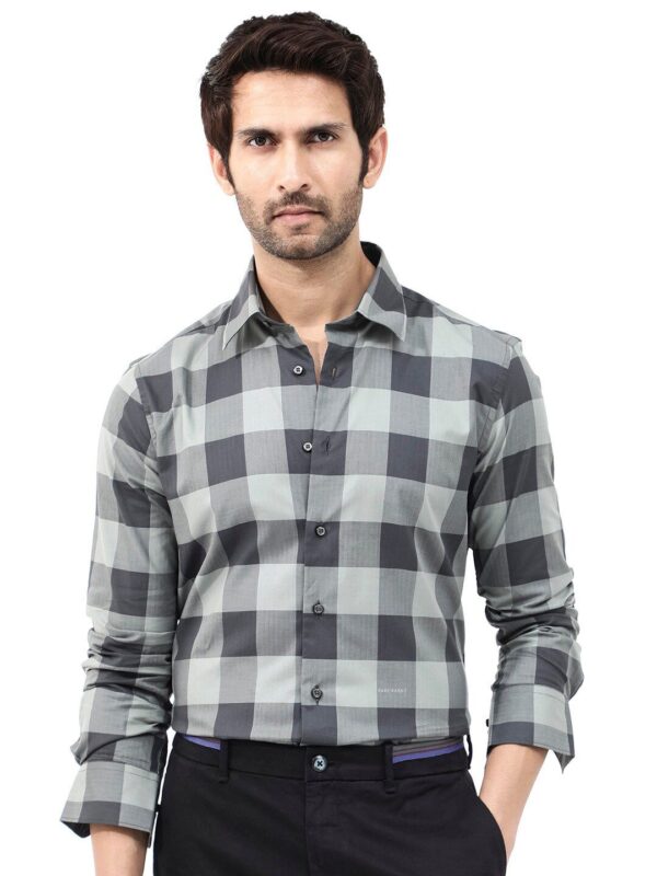 Men Amos Regular Fit Classic Buffalo Checked Shirt