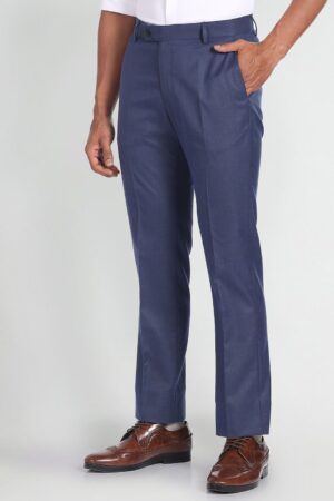 Men Mid-Rise Regular Fit Formal Trousers