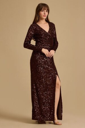 Kazo Embellished Bodycon Maxi Dress