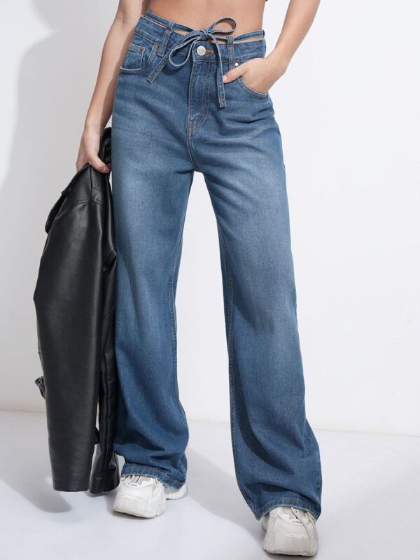Tokyo Talkies Women Denim Pant Bell Bottom