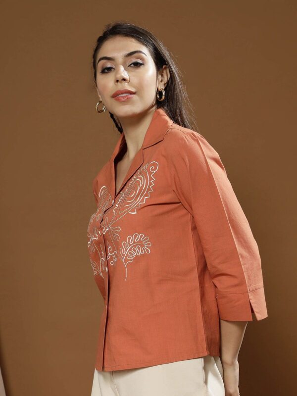 Women Relaxed Opaque Casual Shirt - Image 2