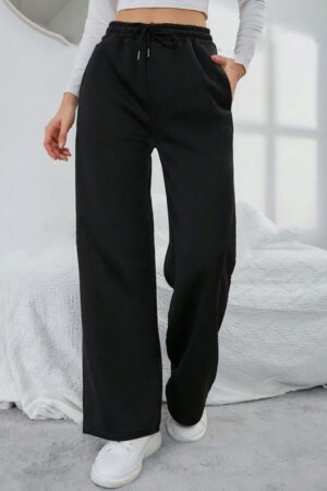 ADDICTED ATTIRE Women Solid Bell Bottoms Loose Fit Joggers
