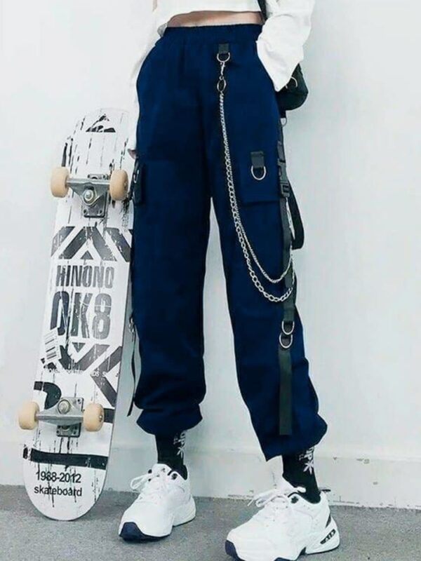 HIGH BUY Women Relaxed Loose Fit High-Rise Joggers - Image 2