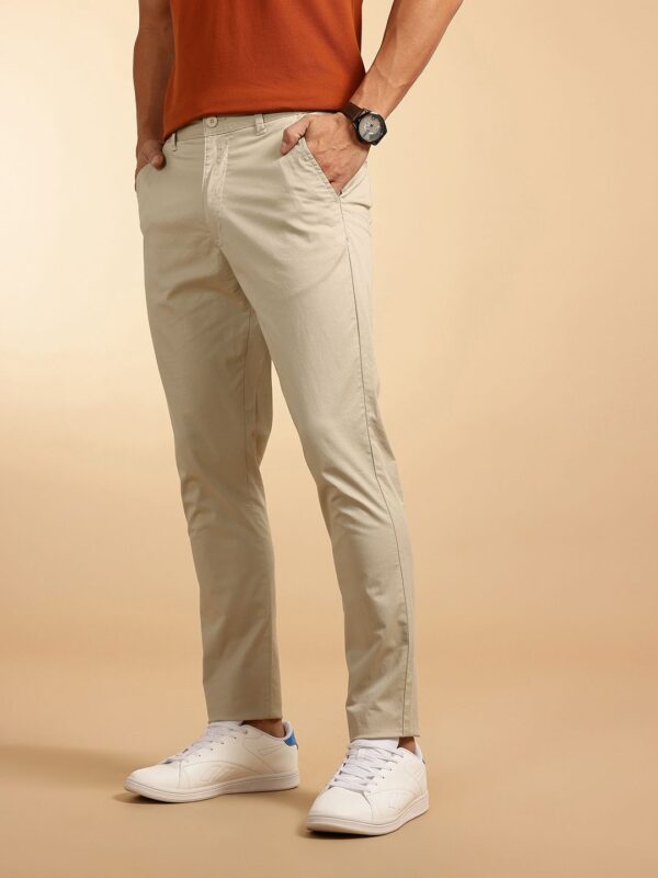 Men Classic Pure Cotton Chinos - Image 2