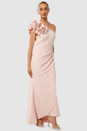 Forever New One Shoulder Fit & Flare Maxi Dress