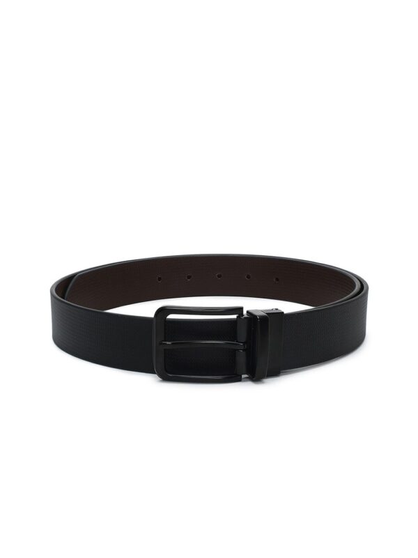 CRUSSET Men Textured Leather Reversible Formal Belt - Image 2