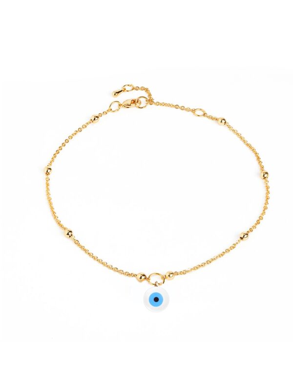 MINUTIAE Gold-Plated Crystals Anklet - Image 2