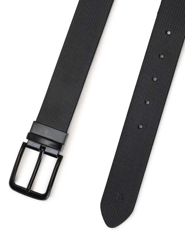 CRUSSET Men Textured Leather Reversible Formal Belt - Image 3