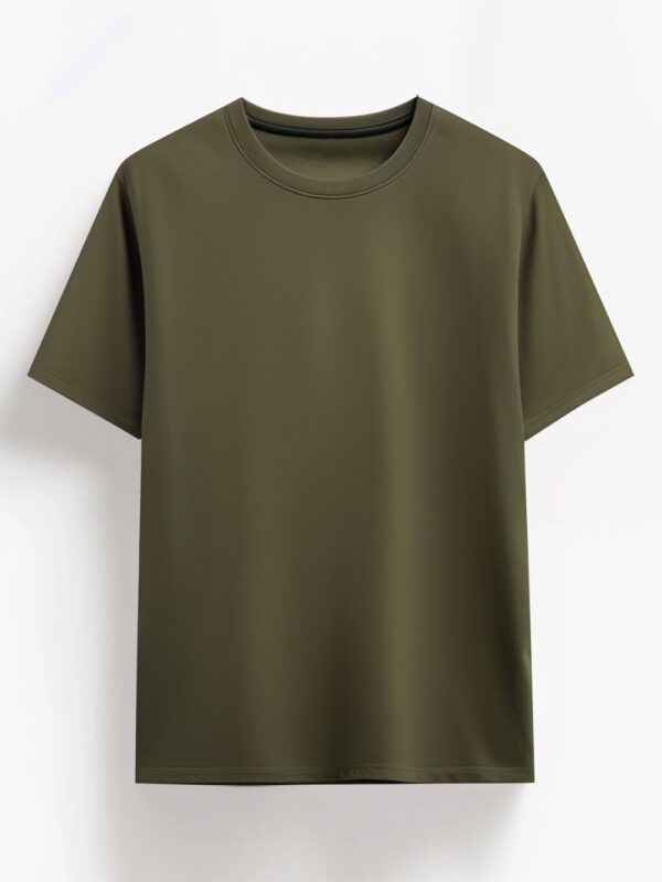 Men Plus Size Solid Cotton T-Shirt - Image 3