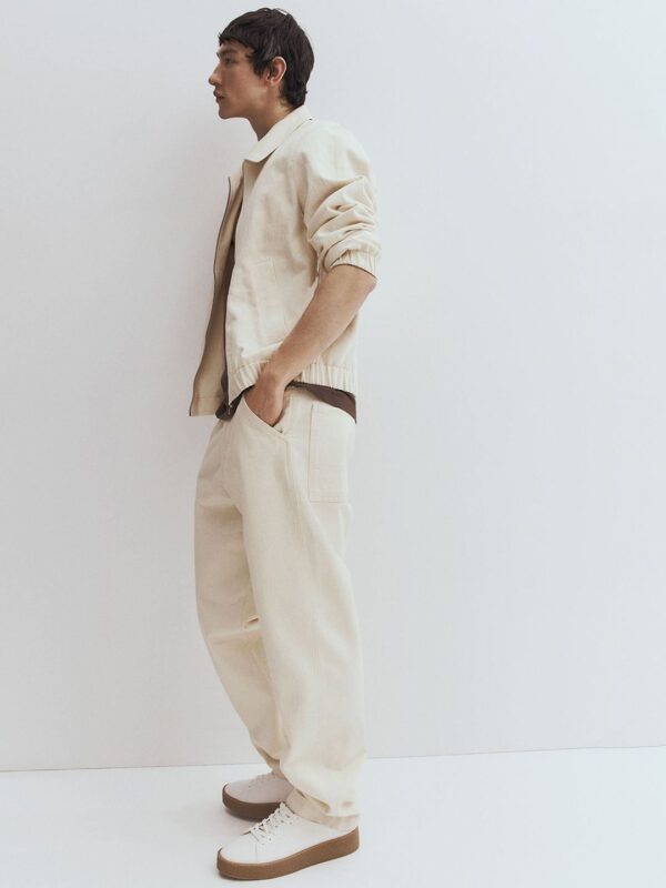H&M Regular Fit Linen-Blend Jacket - Image 3