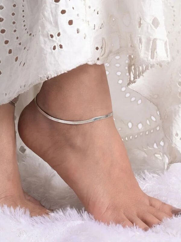 1 Piece Silver-Plated Anklet - Image 3