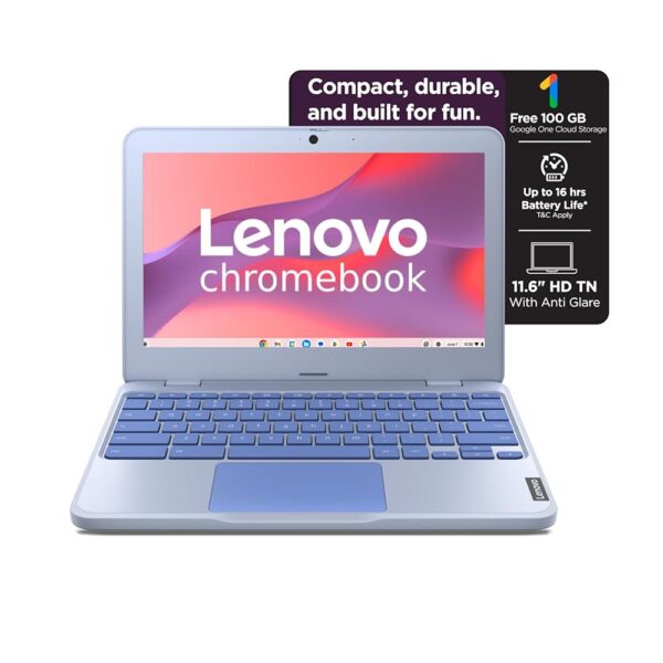 Lenovo 100e Chromebook Gen 4 MediaTek MediaTek Kompanio 528 - (4 GB/64 GB EMMC Storage/Chrome OS) 82W0001DHA Chromebook  (11.6 Inch, Graphite Grey, 1.23 Kg)