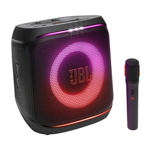 BL Partybox Encore 2 with Mic, Wireless Bluetooth Party Speaker, AI Sound Boost, Dynamic Light Show, Upto 15Hrs Playtime