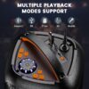 JYX Portable Bluetooth Karaoke Speaker with 2 Wireless Microphones, Powerful Bass, RGB Lights, 3 EQ Modes, 8H Playtime, - Image 2