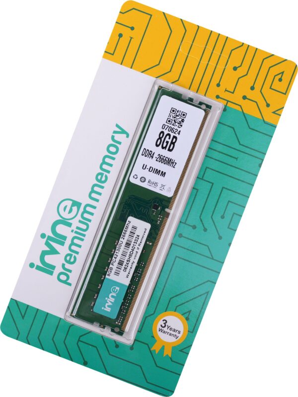 IRVINE 2666 DDR4 8 GB (Dual Channel) PC (8GB DDR4 2666)  (Green, Blue)