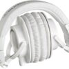 audio-technica ATH-M50XWH Professional Studio Monitor Wired without Mic  (White, On the Ear) - Image 2