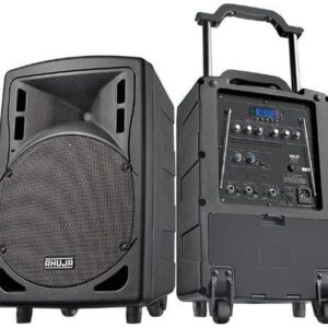 Ahuja BTA-660 with 2 wireless mic, USB, Recording & Battery backup 40 W Bluetooth Tower Speaker
