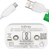 Infinix 10 W Quick Charge 2 A Wall Charger for Mobile with Detachable Cable  (White, Cable Included) - Image 2