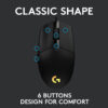 Logitech G102 Light Sync / Adj DPI Upto 8000, 6 Programmable Buttons, RGB Wired Ambidextrous Optical Gaming Mouse - Image 2