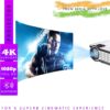 Egate i9 Pro Max FHD 1080p (E03i31) (400 lm / 1 Speaker / Remote Controller) 4X Brighter | Bluetooth - Image 3