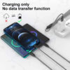 Bestor USB Type C Cable 2 A 1.2 m Multi Charging Cable 4ft 3 in 1 Nylon Braided Multiple USB Fast Charging Cable for Android, iOS and Type C Devices USB Port Connectors Compatible Smart Phones & Tablets And More (Black)  (Compatible with SMART PHONE, IOS, ANDROID, Black, One Cable) - Image 3