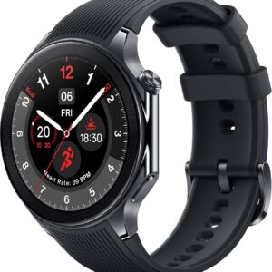 OnePlus Watch 2 with Wear OS 4, Snapdragon W5 Chipset & Up to 100 hours battery Smartwatch  (Black Steel Strap, Free Size)