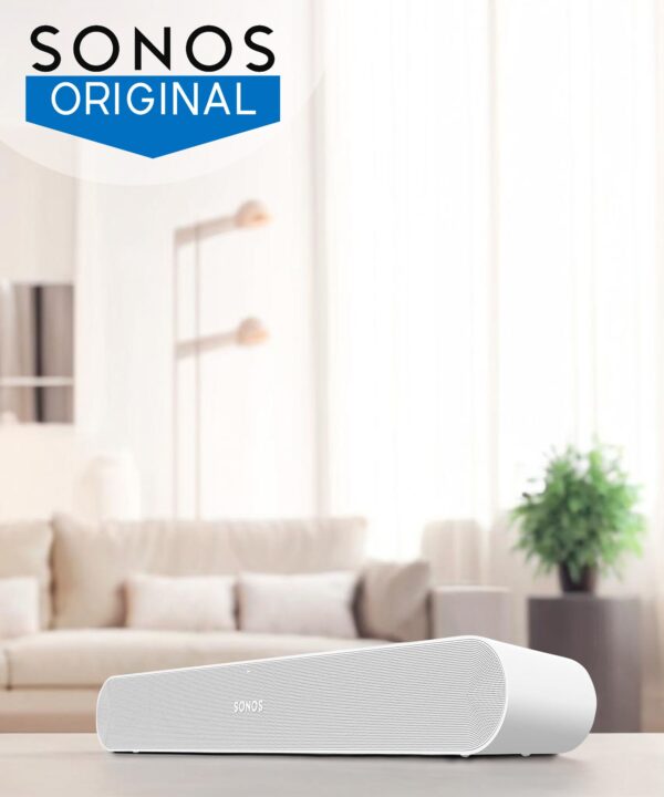 Sonos Ray Essential , for TV, Music and Video Games Soundbar  (White, Stereo Channel)