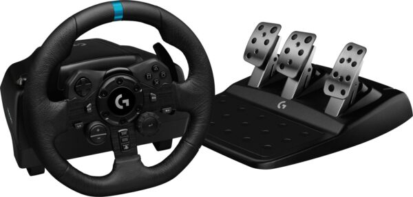 Logitech G923 Racing Wheel and Pedals,Dual Clutch, for Motion Controller  (Black, For Xbox, PS2, PS3, PS4, PS5, PC)