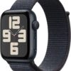 Apple Watch SE 2 GPS 44mm (2nd Gen) Midnight Aluminium with Ink Sport Loop  (Ink Strap, Free Size) - Image 2
