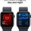 Apple Watch SE 2 GPS 44mm (2nd Gen) Midnight Aluminium with Ink Sport Loop  (Ink Strap, Free Size) - Image 4