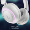 boAt Rockerz 480 w/ Beast Mode, RGB LEDs(6 Light Modes), 60HRS Playback & ENx Tech Bluetooth  (White Sabre, On the Ear) - Image 3