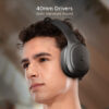 boAt Rockerz 430 w/ Beast Mode(40ms Low Latency),40HRS Playback & 40MM Drivers Bluetooth  (Black Sabre, On the Ear) - Image 2