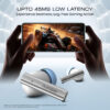 Number Navo Buds X1 w/ 50H Playtime, Dual Pairing, 13mm Speakers, ENC, 45ms Low Latency Bluetooth  (White Sky, In the Ear) - Image 3