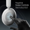 boAt Rockerz 650 Pro(2025 Launch), Touch/Swipe Controls, Dolby Audio, 80 Hrs Battery Bluetooth  (Silver Frost, On the Ear) - Image 2