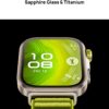 Huawei Watch Fit 4Pro, Titanium Body, Free dive, 100+ Sports mode, GPS, 10 Days Battery Smartwatch  (Green Strap, Free Size) - Image 2
