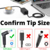 Myria PH 215 240 G2 242 G1 245 G2 250 G2 255 G2 Blue tip 65 W Adapter  (Power Cord Included) - Image 3