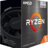 AMD Ryzen 5 5600G 3.9 GHz Upto 4.4 GHz AM4 Socket 6 Cores 12 Threads 3 kB L2 16 kB L3 Desktop Processor  (Grey) - Image 3