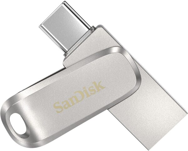 SanDisk SDDDC4-1T00-I35 1 TB OTG Drive Compatible with Mobile, Desktop Computer, Laptop USB 3.1 Metal Case  (Silver, Type A to Type C)