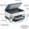 HP Smart Tank 675 Wi Fi All-in-One Multi-function WiFi Monochrome Laser Printer  (Ink Bottle) - Image 4