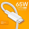 MATSV USB Type C Cable 6.5 A 1 m original SUPER DART|SUPER VOOC|DART Fast Charging Cable 65W  (Compatible with Android phones, oppo, realme, narzo, OnePlus, White, One Cable) - Image 4