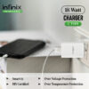 Infinix 18 W Quick Charge 2 A Wall Charger for Mobile  (White, C-Type, Cable Included) - Image 2