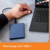 WD 6 TB External Hard Disk Drive (HDD) USB-C & USB 3.1 with Automatic Backup, Compatible with Windows&Mac  (Blue) - Image 2