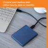 WD 6 TB External Hard Disk Drive (HDD) USB-C & USB 3.1 with Automatic Backup, Compatible with Windows&Mac  (Blue) - Image 3