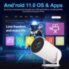 HG WORLD M300 Max 2in1 Mini Projector HD 4K With 2.4G 2 Wireless Remote Video Game For TV with Plug & Play, Home Theater - Image 3
