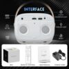 Egate Zen DLP 6X (EGK6) (600 lm) Full HD 1080p Native with 4K Ultra HD Support with Battery | 600 ISO Lumens, Android 9.0, 2GB-32GB - Image 2