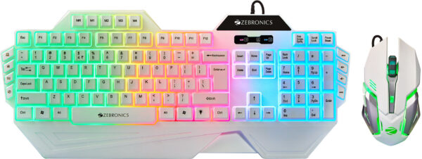 ZEBRONICS Zeb-Optimus(Zeb-KMC 2) Wired USB Standard Gaming Keyboard Compatible with Desktop, Laptop, Mac
